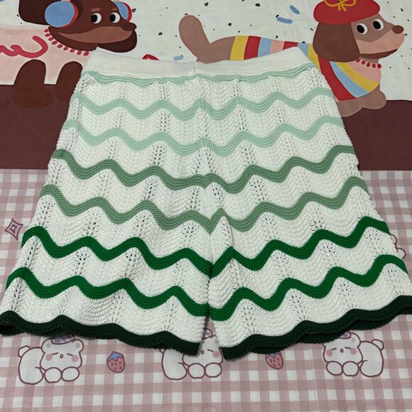 Casablanca Gradient Wave Knit Shorts - Picture 5 of 6